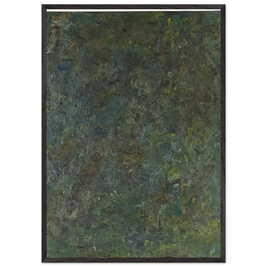 STRAW 1982 - Milton Resnick Framed Art Print – Black Wooden Frame - Default Title - -Framed Art Print