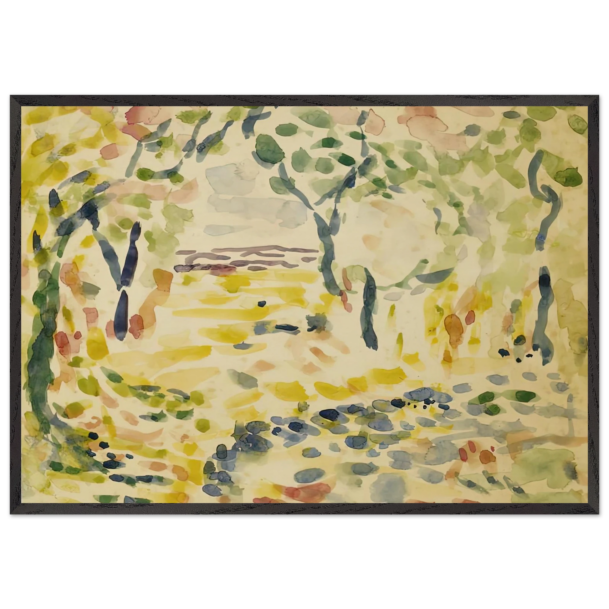 ETUDE POUR LE BONHEUR DE VIVRE 1905 - Henri Matisse Framed Art Print – Black Wooden Frame - Default Title - -Framed Art Print