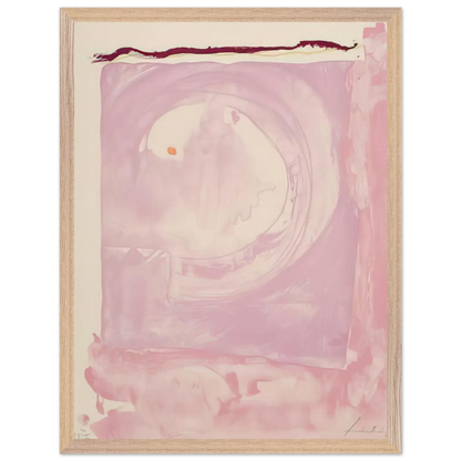 Helen Frankenthaler - Reflections IX - 1995 Wall art - 27x35 cm / 11x14 inches - Premium Wooden Framed Poster With Fine Art Paper - Black frame