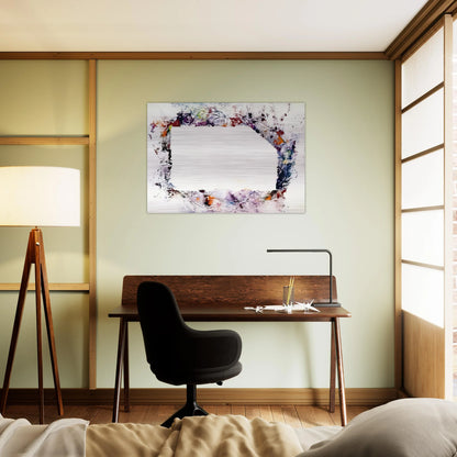 Untitled  SF218S  - Sam Francis Brushed Aluminum Print - 70x100 cm / 28x40 inches | Sam Francis Aluminum Print | Sam Francis Prints