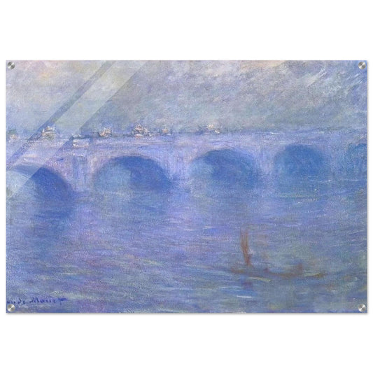 Waterloo Bridge in the Fog - claude monet Acrylic Print - 70x100 cm / 28x40″ inches
