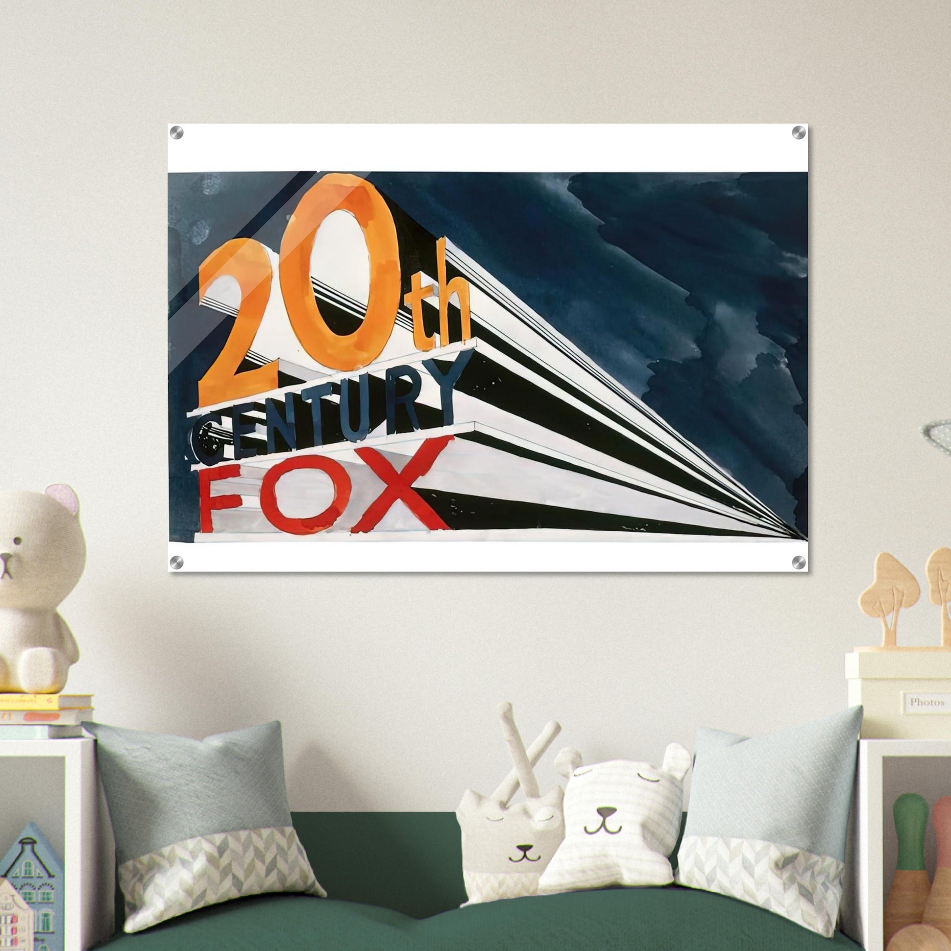 20TH CENTURY FOX 1962 - Edward Ruscha Acrylic Print - 70x100 cm / 28x40″ inches | Edward Ruscha Wall Art | Edward Ruscha Prints