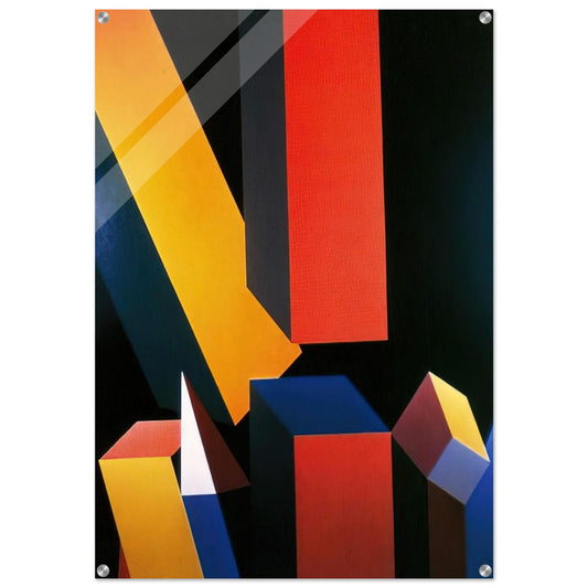 Byzantium - Hard Edge Painting - Miriam Schapiro Acrylic Print - 70x100 cm / 28x40″ inches | Miriam Schapiro Wall Art | Miriam Schapiro Prints