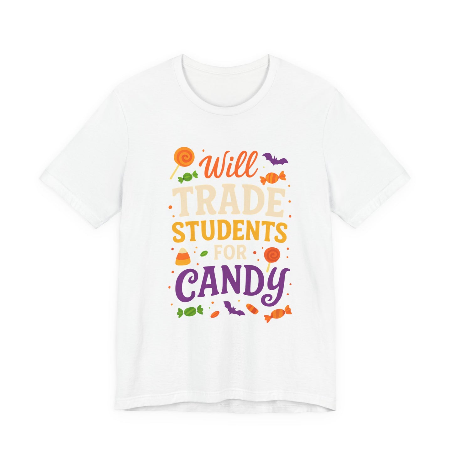 "Scambio Studenti Per Caramelle Insegnante Costume Halloween Carino Maglietta"