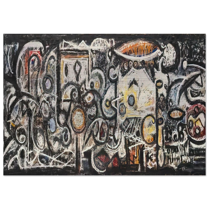 Fugue Number 2 - Richard Pousette-Dart Brushed Aluminum Print - 70x100 cm / 28x40 inches | Richard Pousette-Dart Aluminum Print | Richard Pousette-Dart Prints