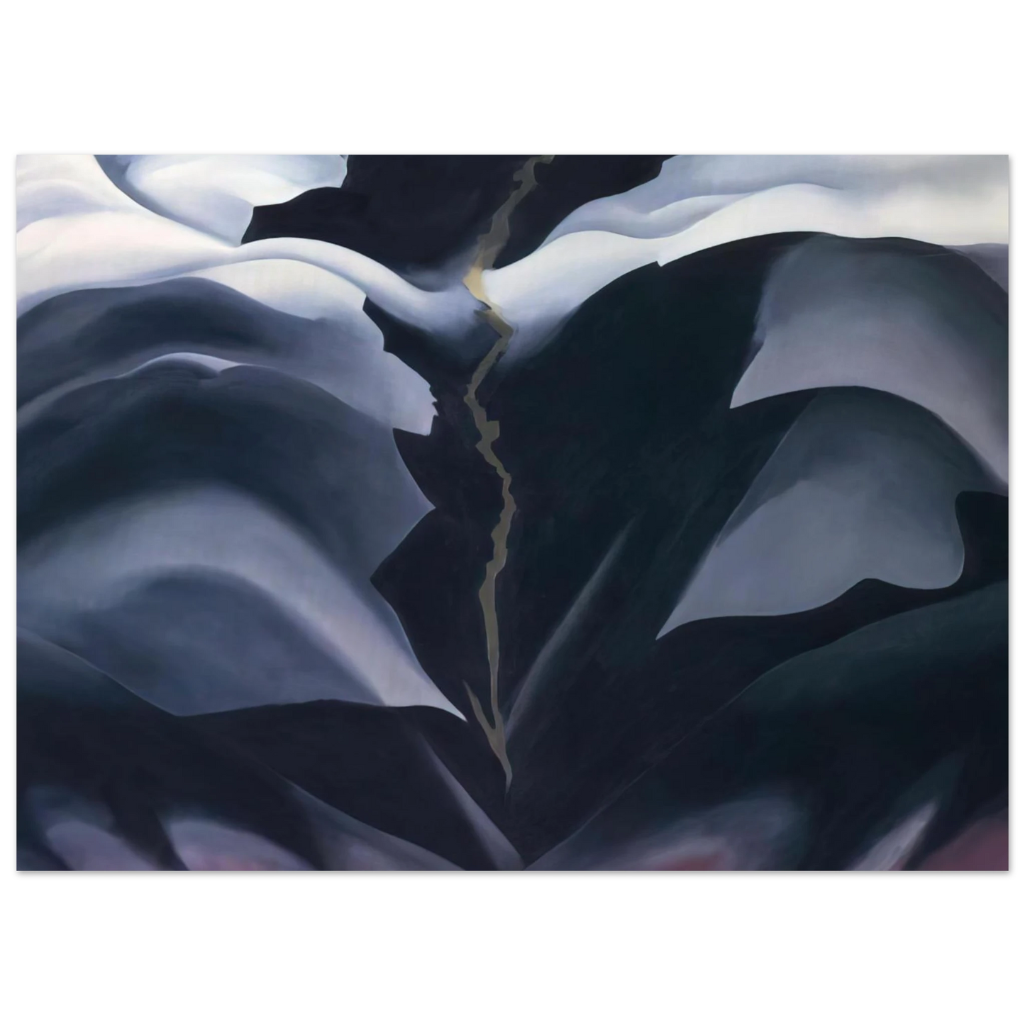 Georgia O'Keeffe - Black Place II Fine Art Poster - 40x60 cm / 16x24 inches