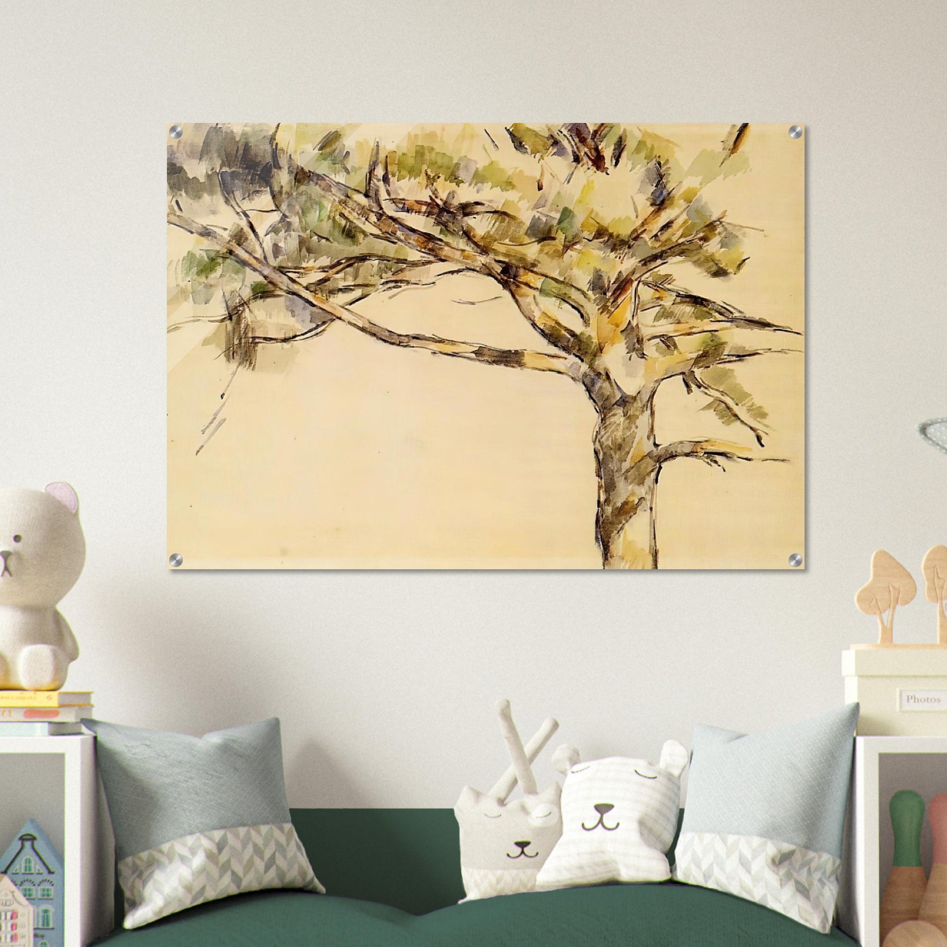 Large Pine - Paul Cézanne Acrylic Print - 70x100 cm / 28x40″ inches