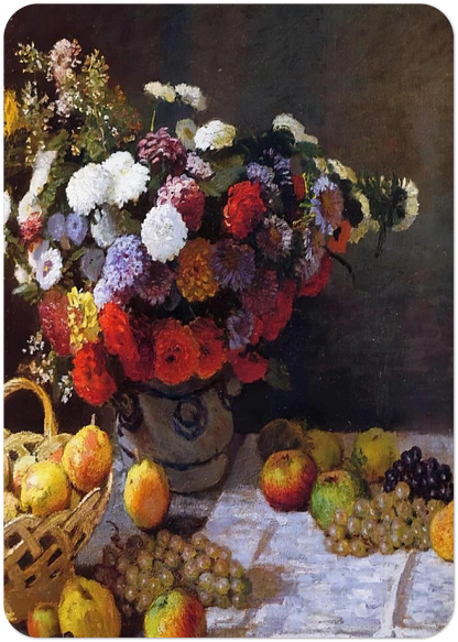 Flowers and Fruit By claude monet Pack of 10 Post Cards | claude monet Post Cards | A6 (10.5 x 14.8 cm) - 4.1 x 5.8 inches