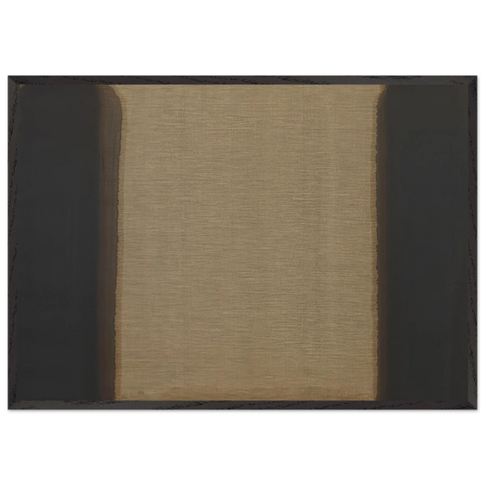 Umber Blue - 1978 - Yun Hyong-keun Framed Art Print – Black Wooden Frame - Default Title - -Framed Art Print