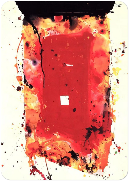Flash Point By Sam Francis Pack of 10 Post Cards | Sam Francis Post Cards | A6 (10.5 x 14.8 cm) - 4.1 x 5.8 inches