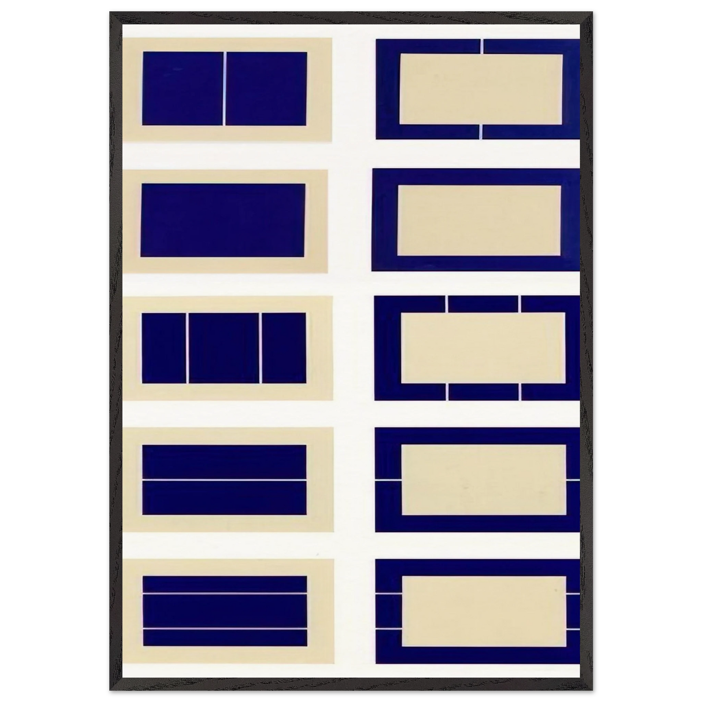 Untitled S 167-176 - 1988 - Donald Judd Framed Art Print – Black Wooden Frame - Default Title - -Framed Art Print