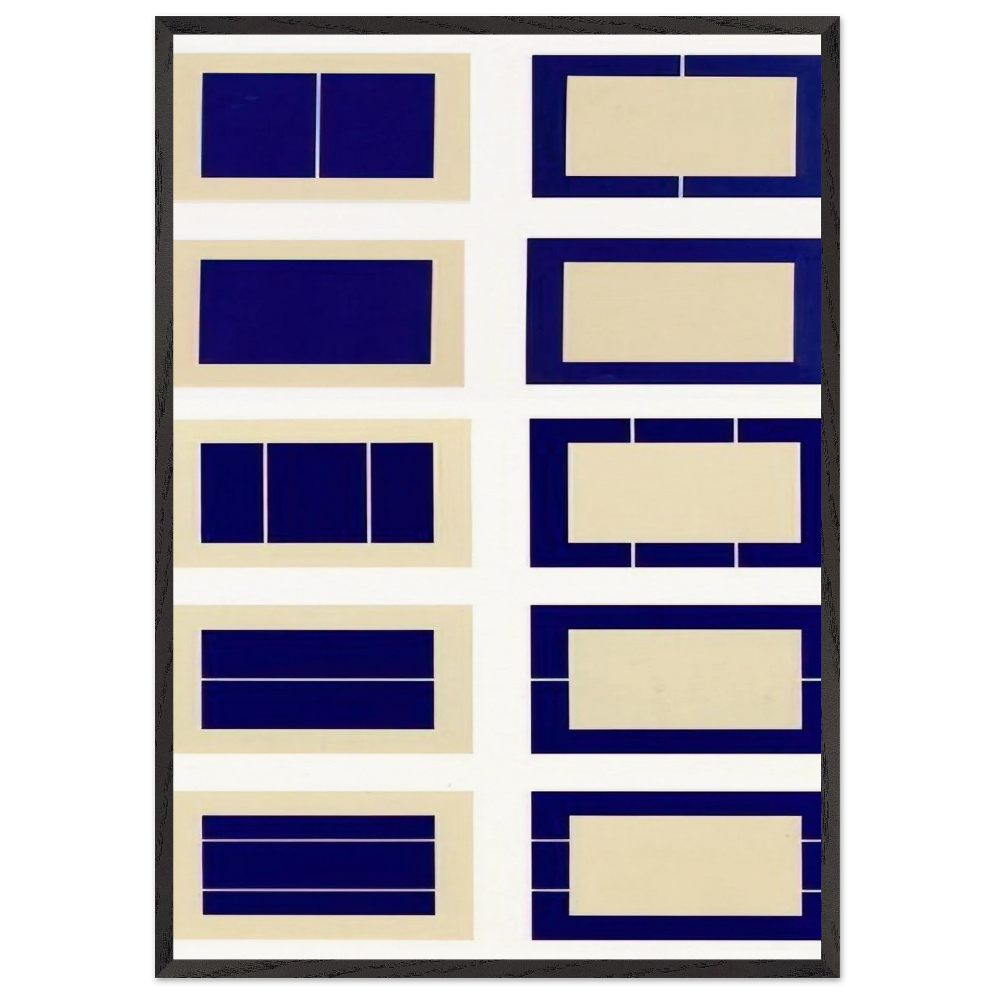 Untitled S 167-176 - 1988 - Donald Judd Framed Art Print – Black Wooden Frame - Default Title - -Framed Art Print