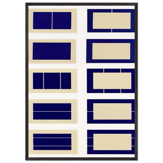 Untitled S 167-176 - 1988 - Donald Judd Framed Art Print – Black Wooden Frame - Default Title - -Framed Art Print