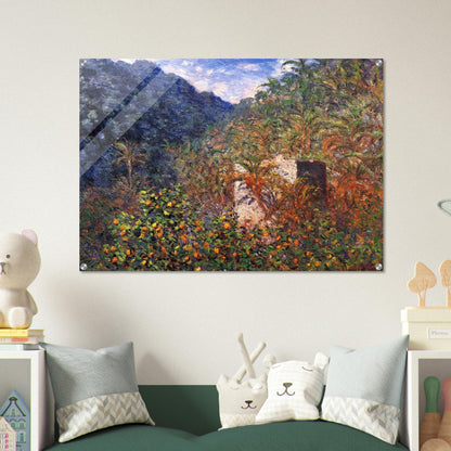 The Valley of Sasso, Blue Effect - claude monet Acrylic Print - 70x100 cm / 28x40″ inches