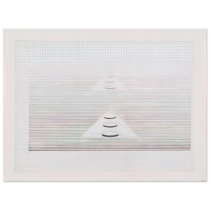 Nasreen Mohamedi - Untitled - 1980  75x100 cm / 30x40inches Fine Art Poster