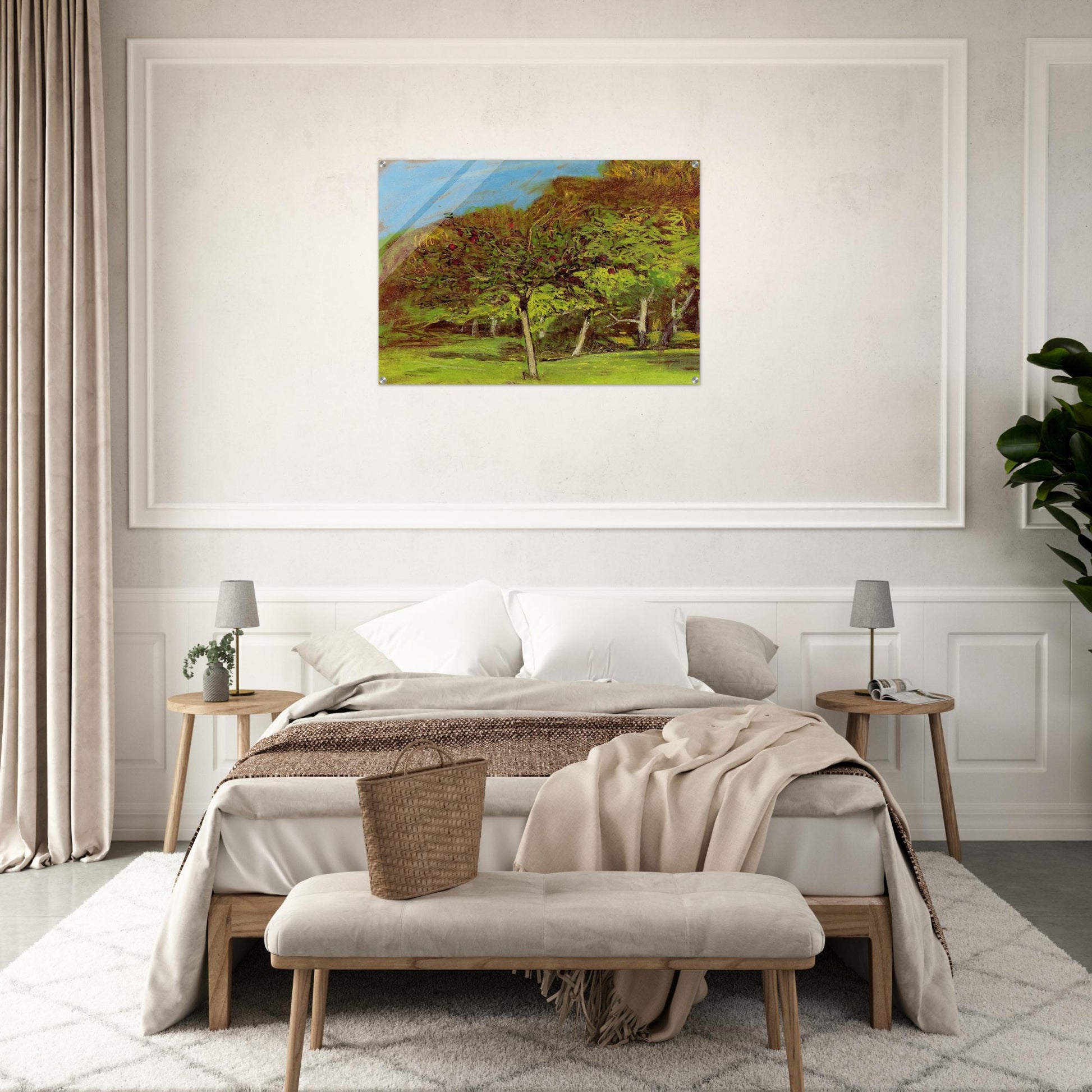 Fruit Trees - claude monet Acrylic Print - 70x100 cm / 28x40″ inches