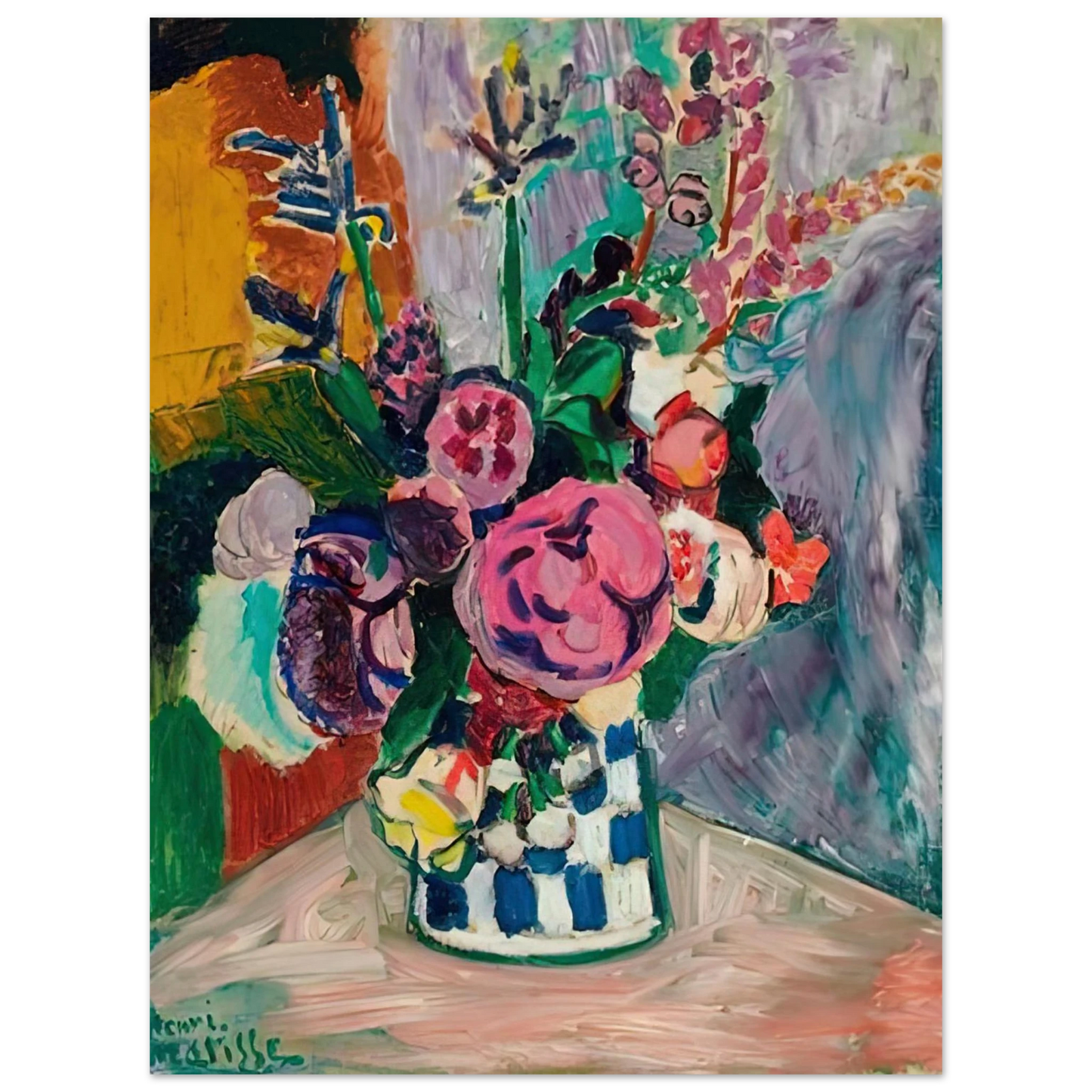 Henri Matisse - LES PIVOINES 1907 Fine Art Poster - Default Title