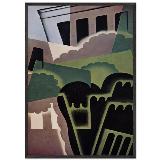 LANDSCAPE N10 - Juan Gris Framed Art Print – Black Wooden Frame - Default Title - -Framed Art Print