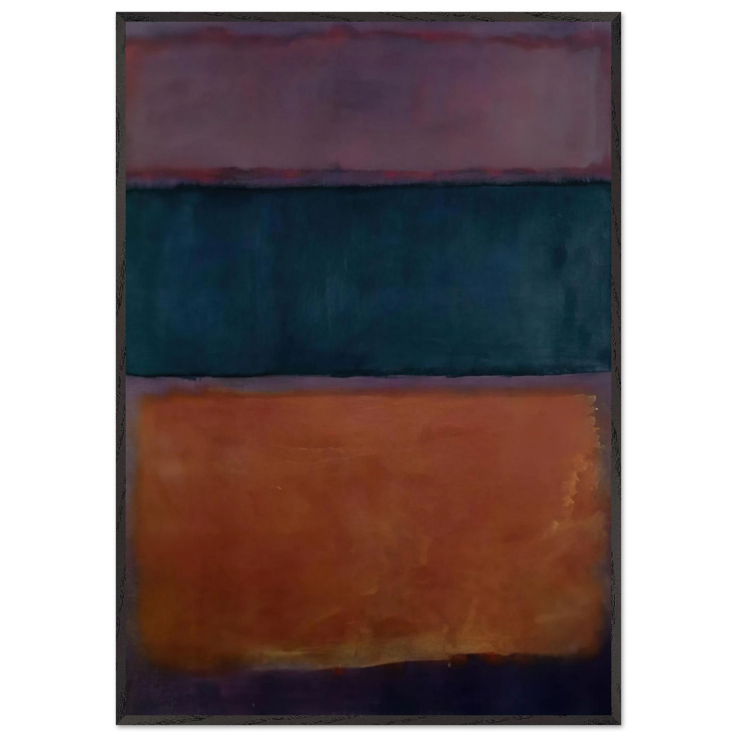 Helen Frankenthaler - Untitled - 1963 Wall art - 50x70 cm / 20x28 inches - Premium Wooden Framed Poster With Fine Art Paper - White frame