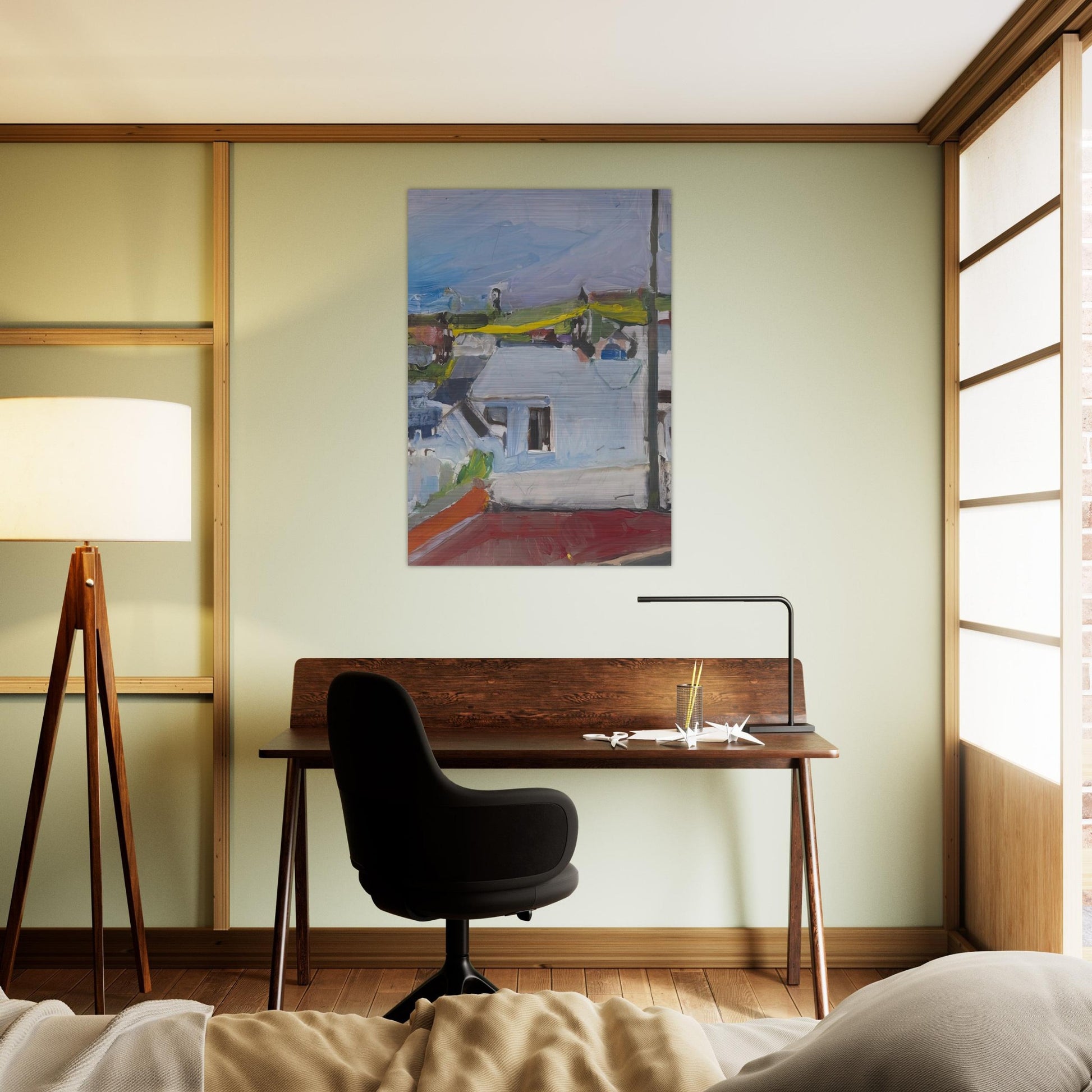 Chabot Valley - Richard Diebenkorn Brushed Aluminum Print - 70x100 cm / 28x40 inches | Richard Diebenkorn Aluminum Print | Richard Diebenkorn Prints