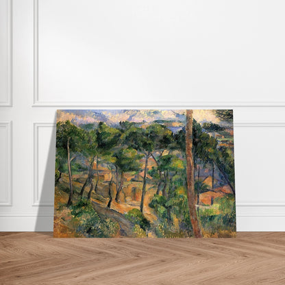 L'Estaque View Through The Pines - Paul Cézanne Brushed Aluminum Print - 70x100 cm / 28x40 inches | Paul Cézanne Aluminum Print | Paul Cézanne Prints