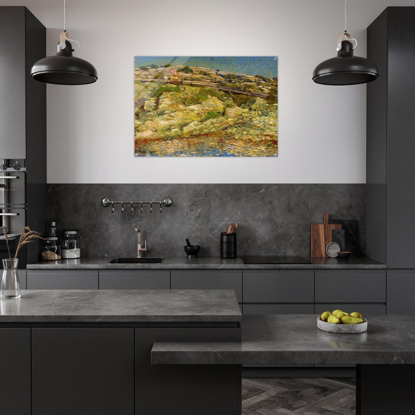 Walk Around the Island - Childe Hassam Acrylic Print - 70x100 cm / 28x40″ inches