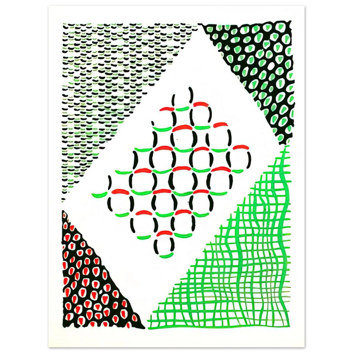 Sonia Delaunay - COMPOSITION 19  75x100 cm / 30x40inches Fine Art Poster