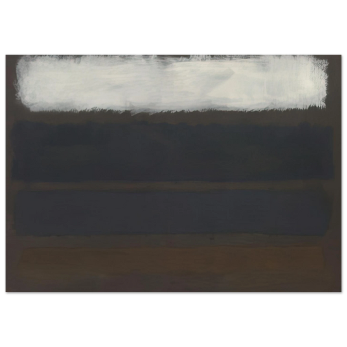 Mark Rothko - No. 14 Horizontals, White over Darks - 1961 Wall Art - 30x40 cm / 12x16 inches - Fine Art Poster - -