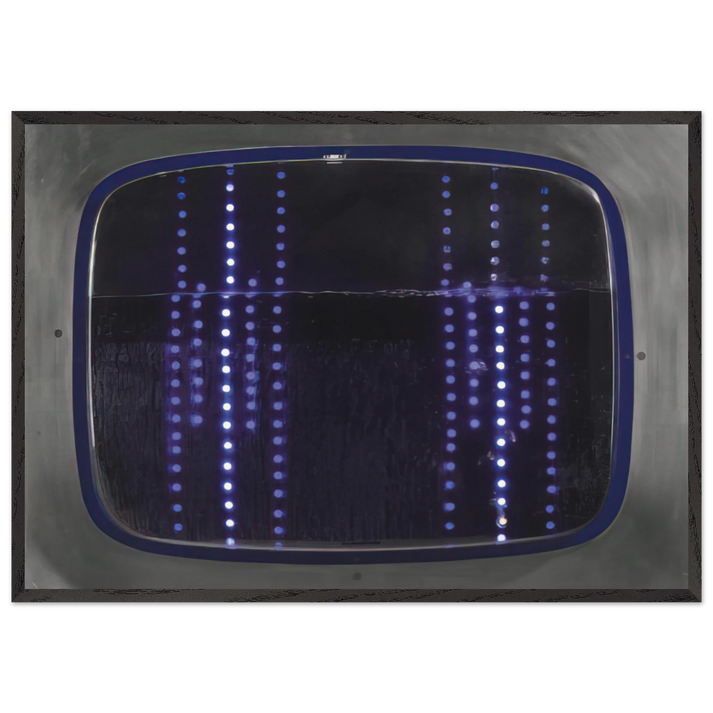 Televisor Hidraulizado 2 - 1956 - Gyula Kosice 70x100 cm / 28x40 inches Framed Art Print – Black Wooden Frame