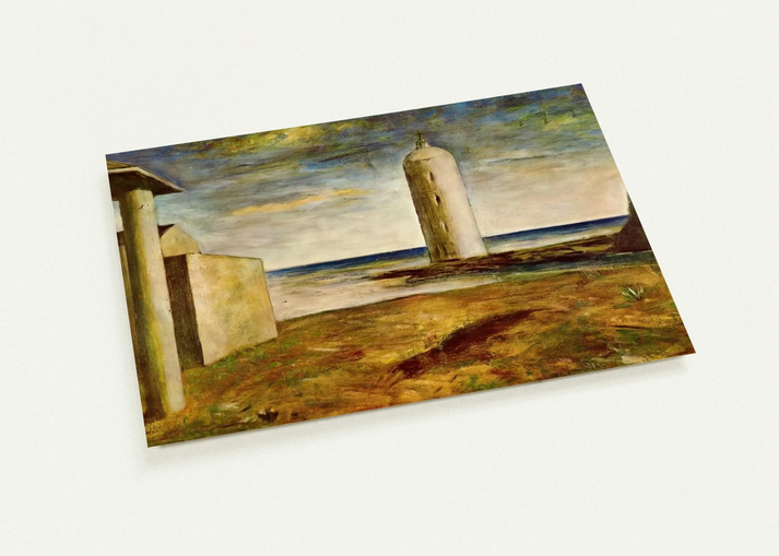 EL FARO 1928 By Carlo Carra Pack of 10 Post Cards | Carlo Carra Post Cards | A6 (10.5 x 14.8 cm) - 4.1 x 5.8 inches