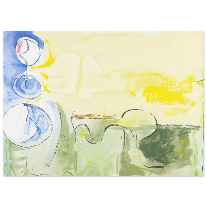 Helen Frankenthaler - Flotilla - 2006 Wall art - 40x40 cm / 16x16 inches - Fine Art Poster-canvas - -