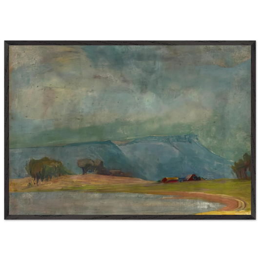 Dodge Ranch - Tonalism - Xavier Martinez Framed Art Print – Black Wooden Frame - Default Title - -Framed Art Print
