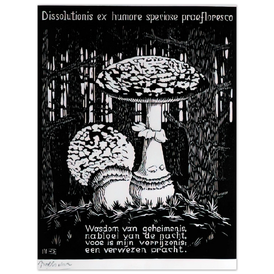 MC Escher - EMBLEMATA TOADSTOOL Wall Art - 21x29.7 cm / 8x12" - Fine Art Poster - -