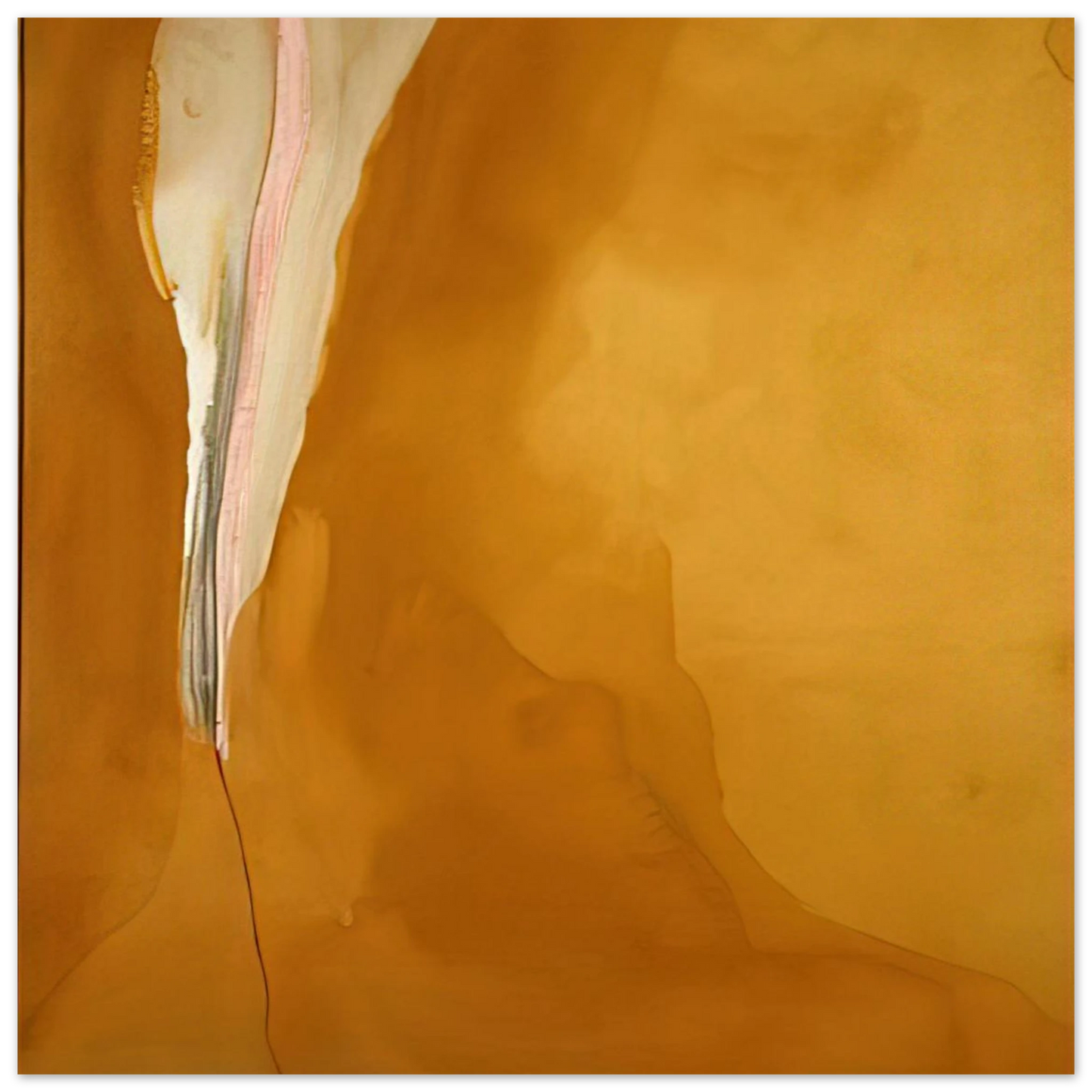 Helen Frankenthaler - Coral Wedge - 1972 Wall art - 60x90 cm / 24x36 inches - Premium Wooden Framed Poster With Fine Art Paper - Wood frame