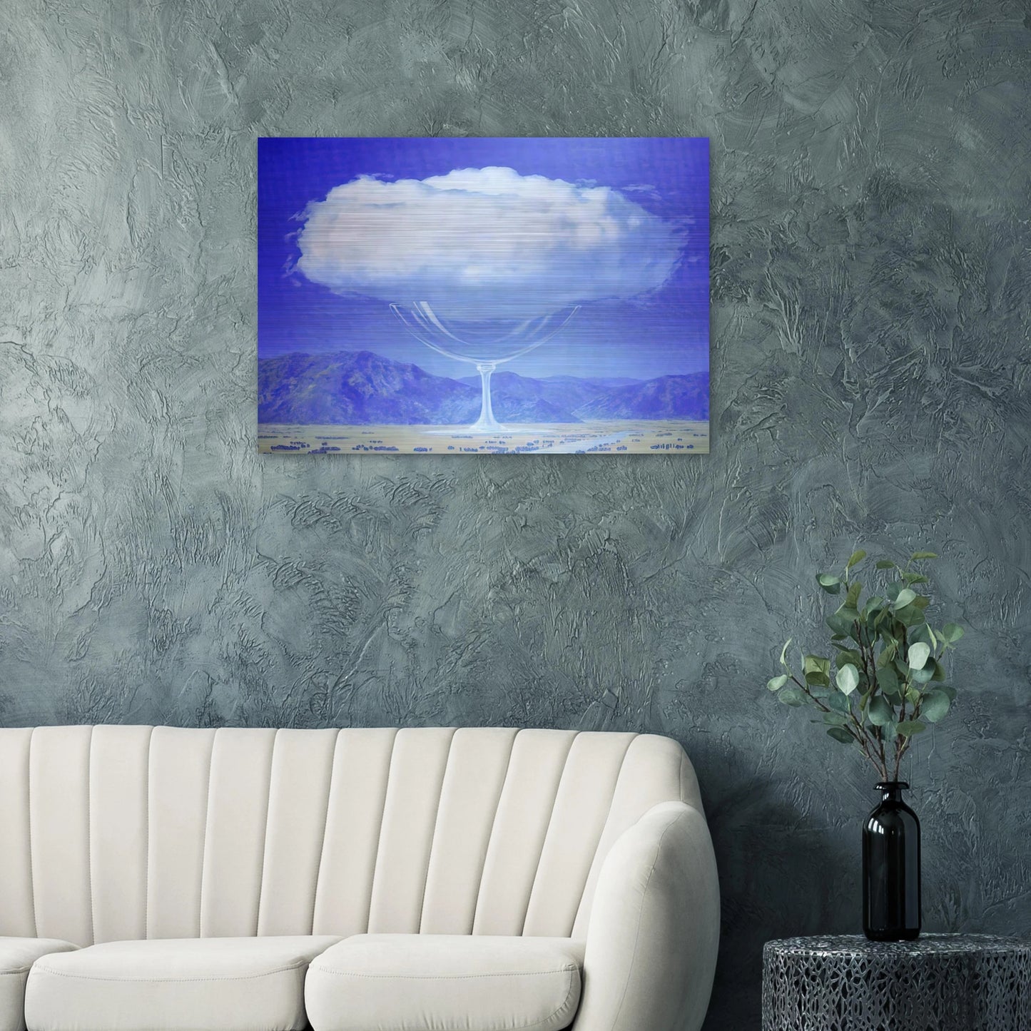 THE HEARTSTRINGS 1960 - Rene Magritte Brushed Aluminum Print - 70x100 cm / 28x40 inches | Rene Magritte Aluminum Print | Rene Magritte Prints