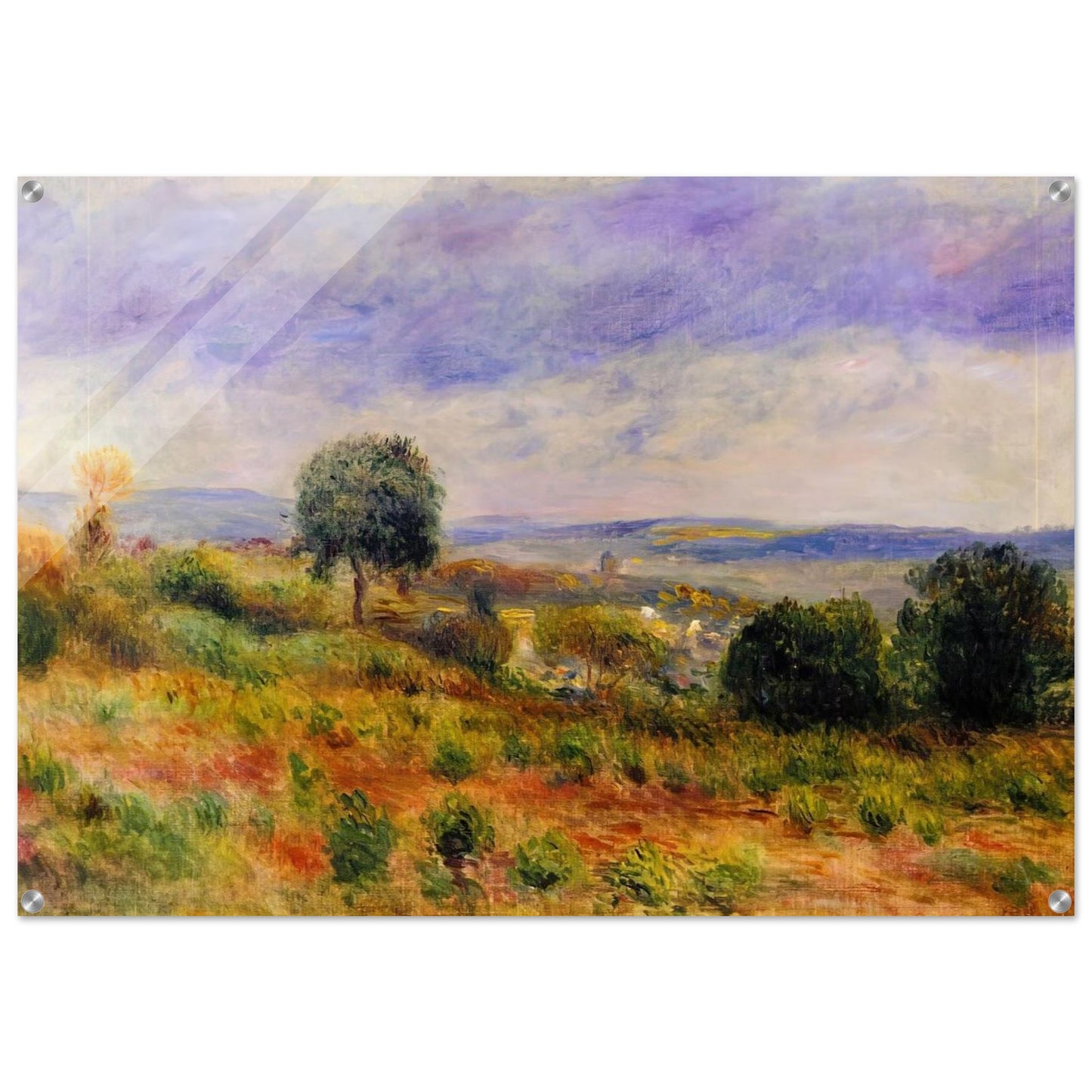 Landscape Auvers sur Oise - Pierre-Auguste Renoir Acrylic Print - 70x100 cm / 28x40″ inches