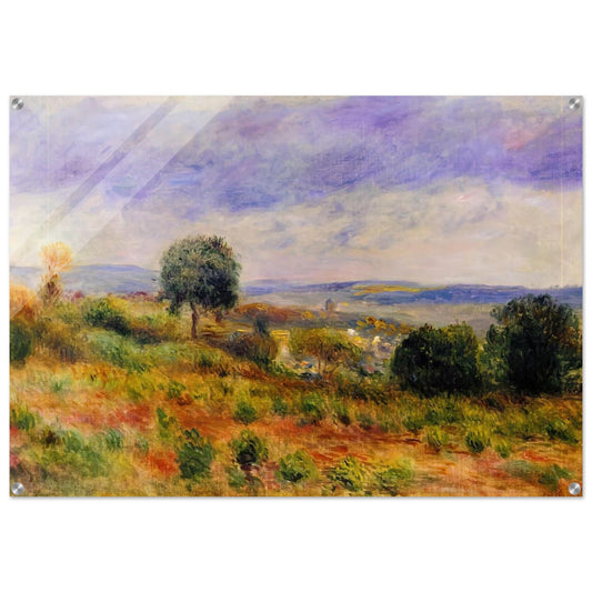 Landscape Auvers sur Oise - Pierre-Auguste Renoir Acrylic Print - 70x100 cm / 28x40″ inches