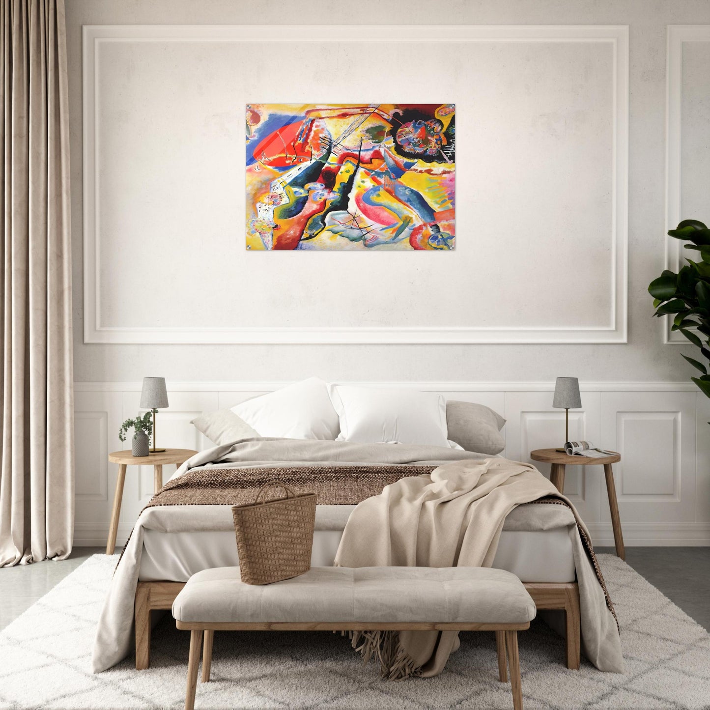 PAINTING WITH RED SPOT 1914 - Wassily Kandinsky Acrylic Print - 70x100 cm / 28x40″ inches | Wassily Kandinsky Wall Art | Wassily Kandinsky Prints