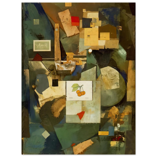 Kurt Schwitters - CHERRY PICTURE 1921 Fine Art Poster - Default Title