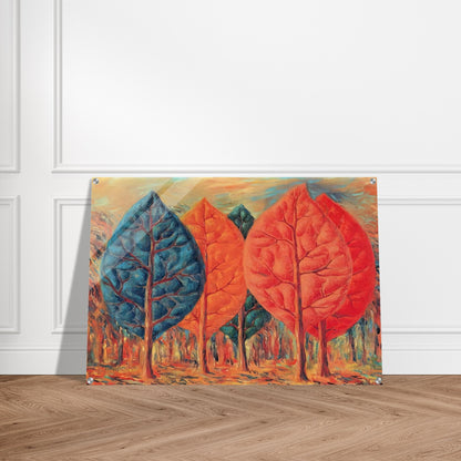 THE FIRE 1943 - Rene Magritte Acrylic Print - 70x100 cm / 28x40″ inches | Rene Magritte Wall Art | Rene Magritte Prints