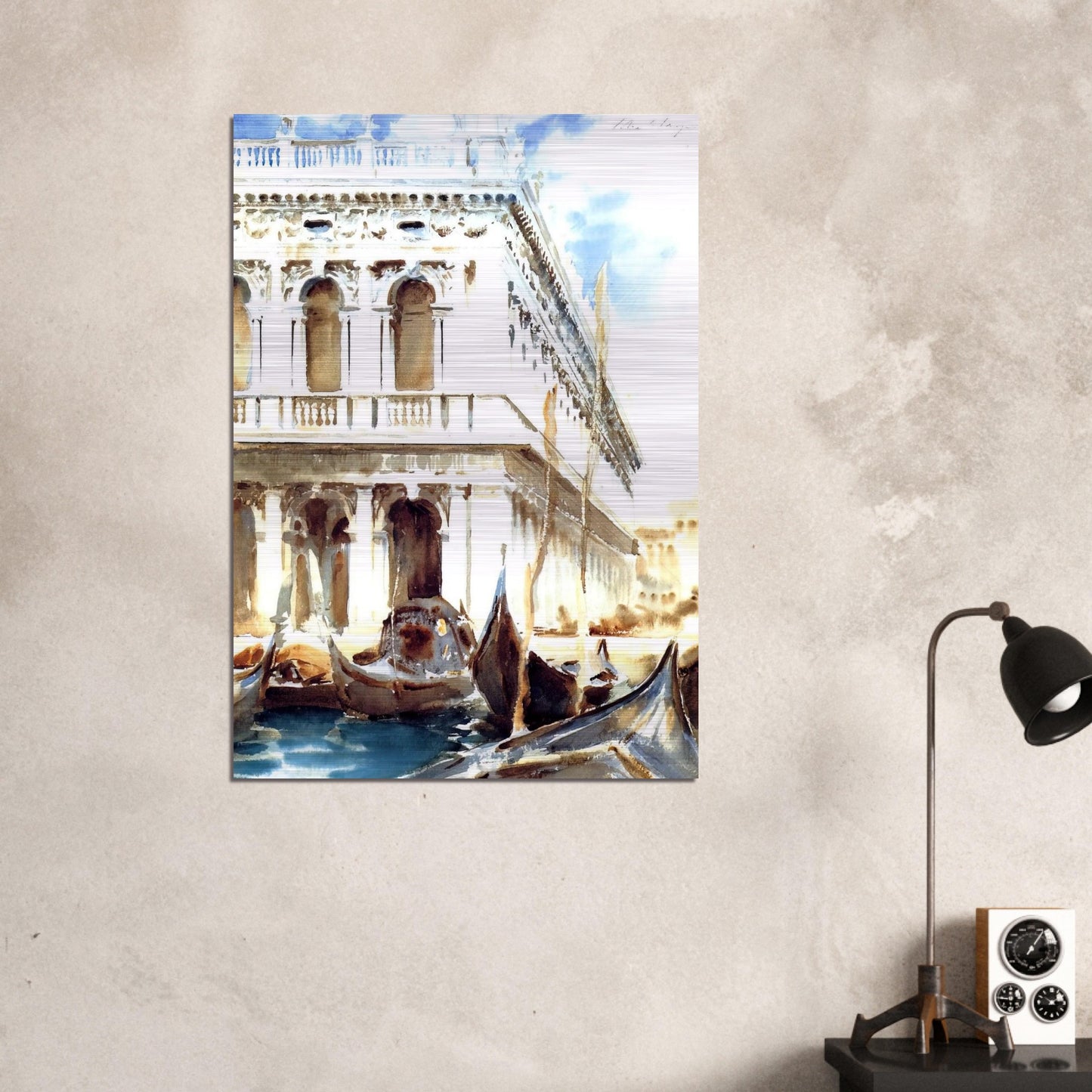 The Libreria - John Singer Sargent Brushed Aluminum Print - 70x100 cm / 28x40 inches | John Singer Sargent Aluminum Print | John Singer Sargent Prints