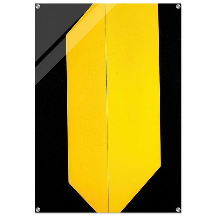 Black and Yellow - 2009 - Carmen Herrera Acrylic Print - 70x100 cm / 28x40″ inches | Carmen Herrera Wall Art | Carmen Herrera Prints