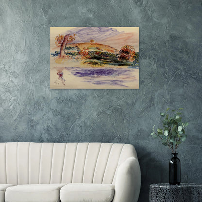 Landscape - Pierre-Auguste Renoir Brushed Aluminum Print - 70x100 cm / 28x40 inches | Pierre-Auguste Renoir Aluminum Print | Pierre-Auguste Renoir Prints