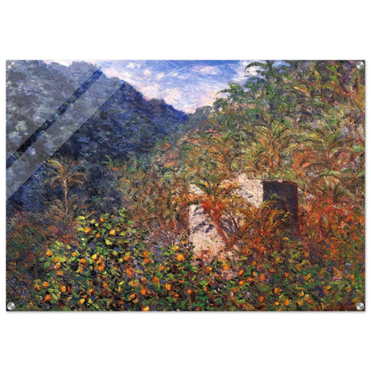 The Valley of Sasso, Blue Effect - claude monet Acrylic Print - 70x100 cm / 28x40″ inches