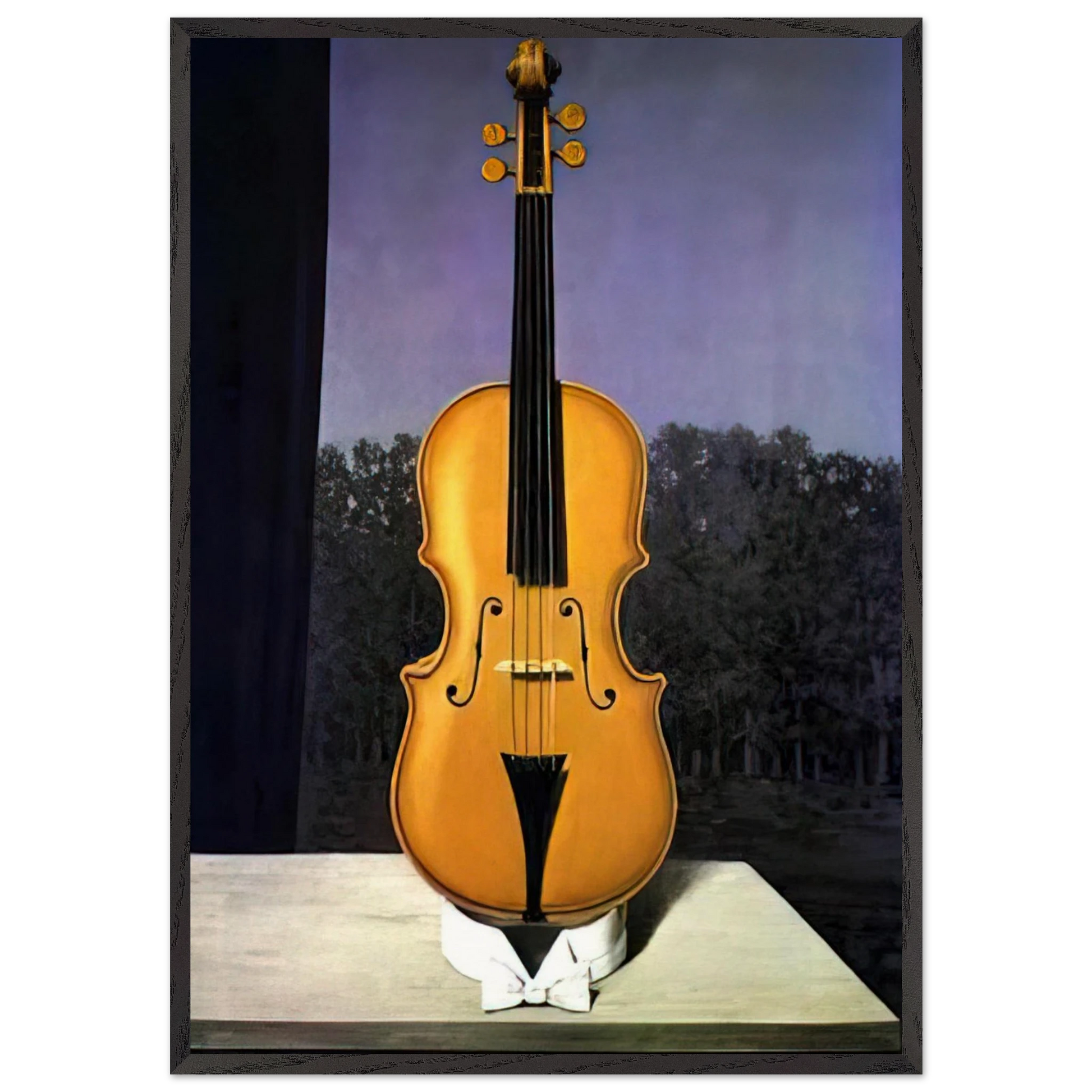 A LITTLE OF THE BANDIT S SOUL - Rene Magritte Framed Art Print – Black Wooden Frame - Default Title - -Framed Art Print