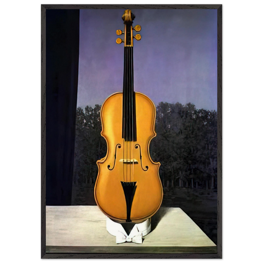 A LITTLE OF THE BANDIT S SOUL - Rene Magritte Framed Art Print – Black Wooden Frame - Default Title - -Framed Art Print