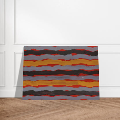 Spear Dreaming - 2001 - Clifford Possum Tjapaltjarri Brushed Aluminum Print - 70x100 cm / 28x40 inches | Clifford Possum Tjapaltjarri Aluminum Print | Clifford Possum Tjapaltjarri Prints