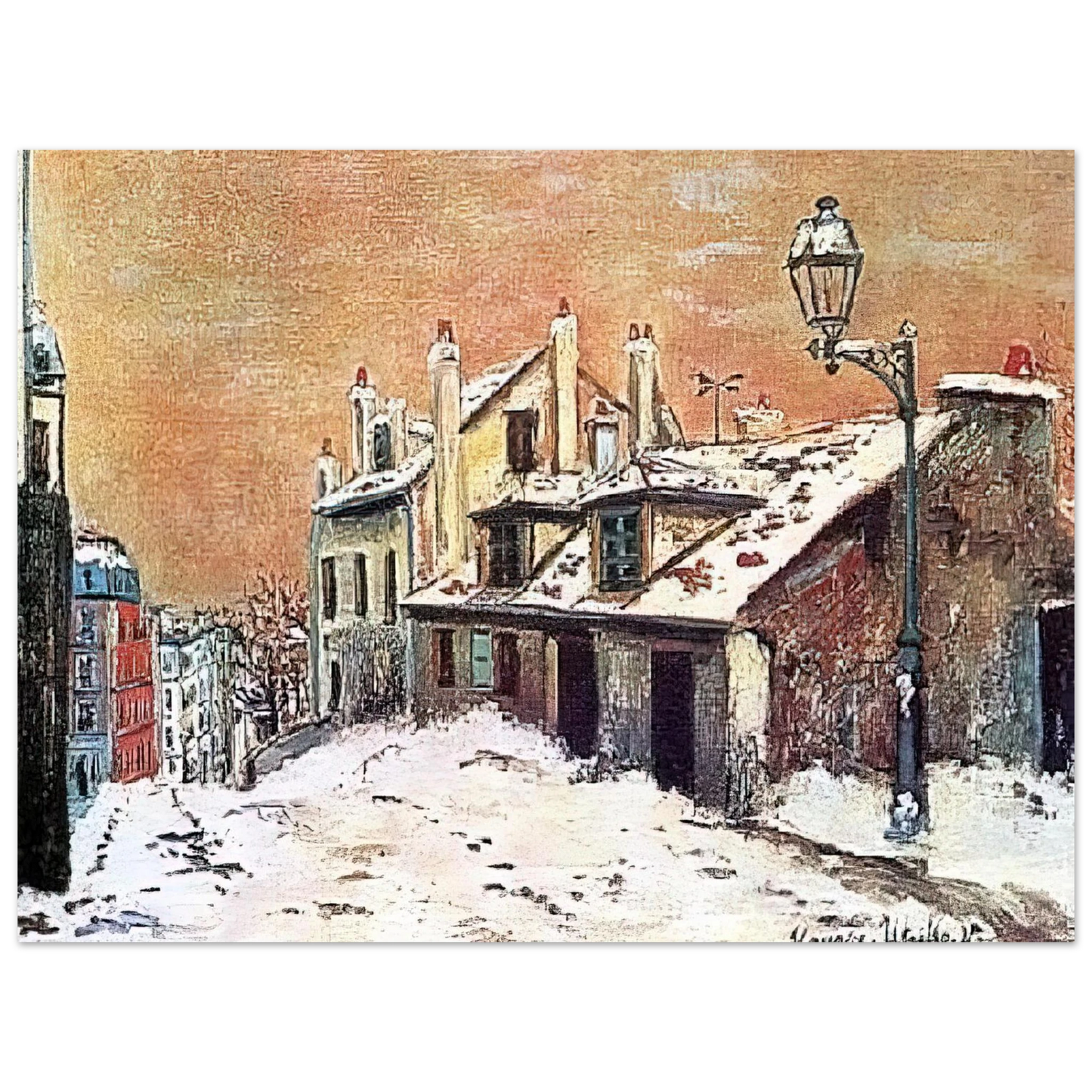 Maurice Utrillo - WINTER SCENE Fine Art Poster - Default Title