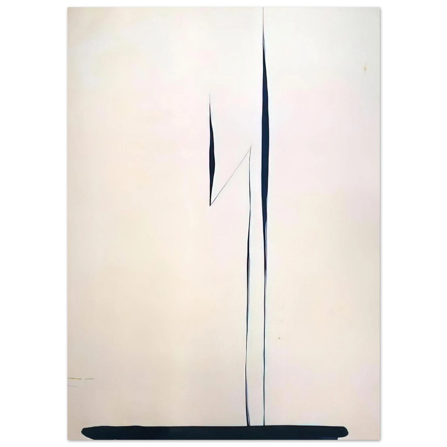 Georgia O'Keeffe - Black Lines 1 Fine Art Poster - 75x100 cm / 30x40 inches