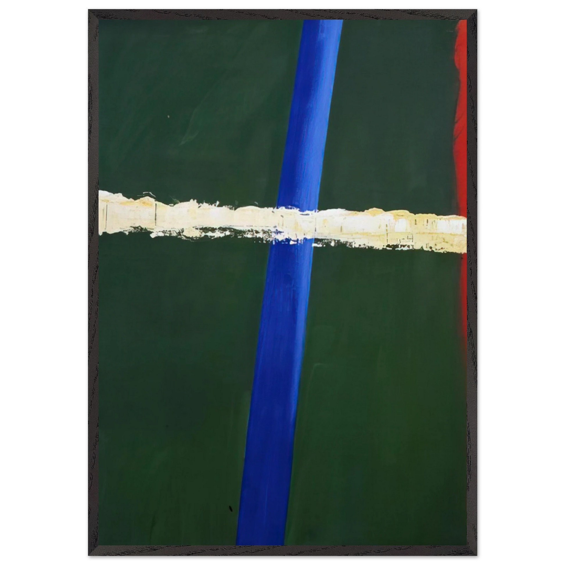 Steek 1 - 2005 N2 - Raoul De Keyser Framed Art Print – Black Wooden Frame - Default Title - -Framed Art Print